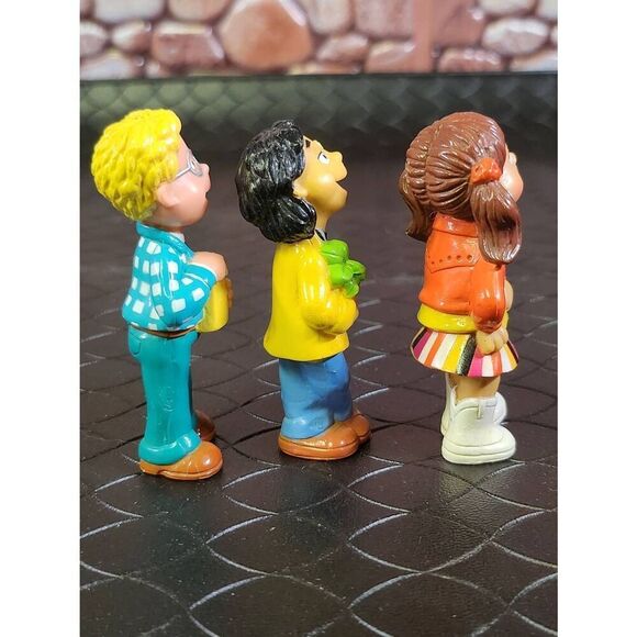 3 Vintage Sesame Street Puzzle Place Kids Figures #B11 - Picture 5 of 6